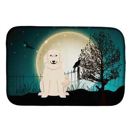 Carolines Treasures Halloween Scary Great Pyrenese Dish Drying Mat BB2273DDM